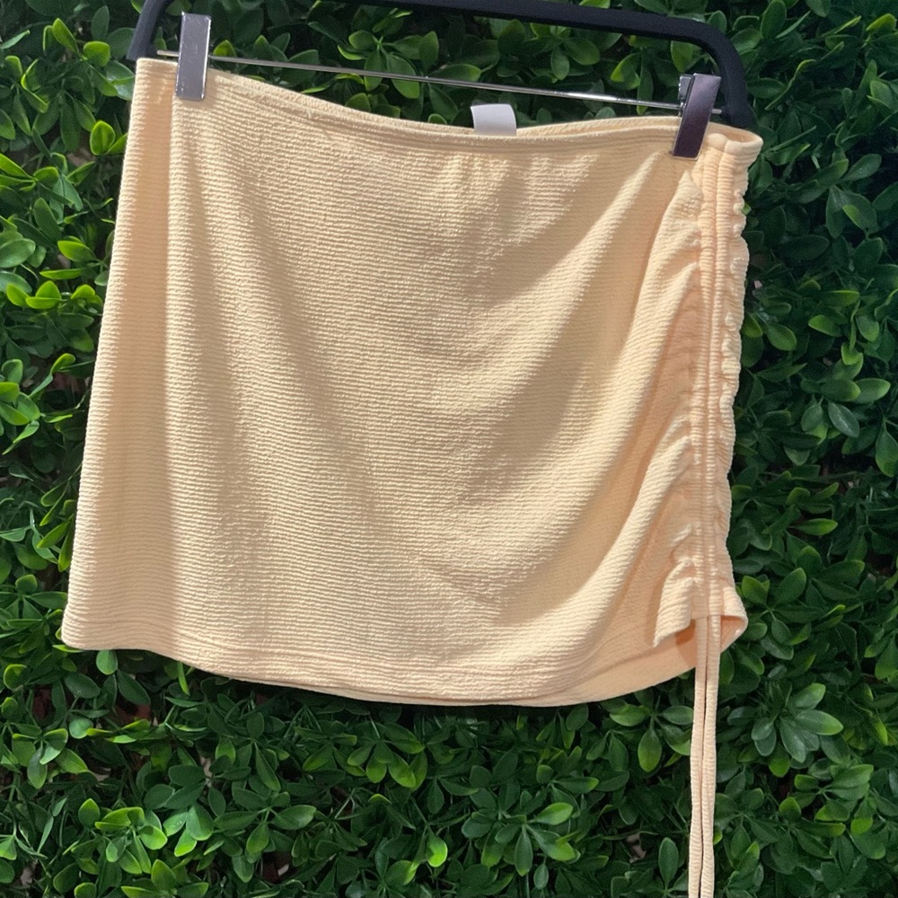 Gianni Bini Peach Ruched Swim Coverup Size Large